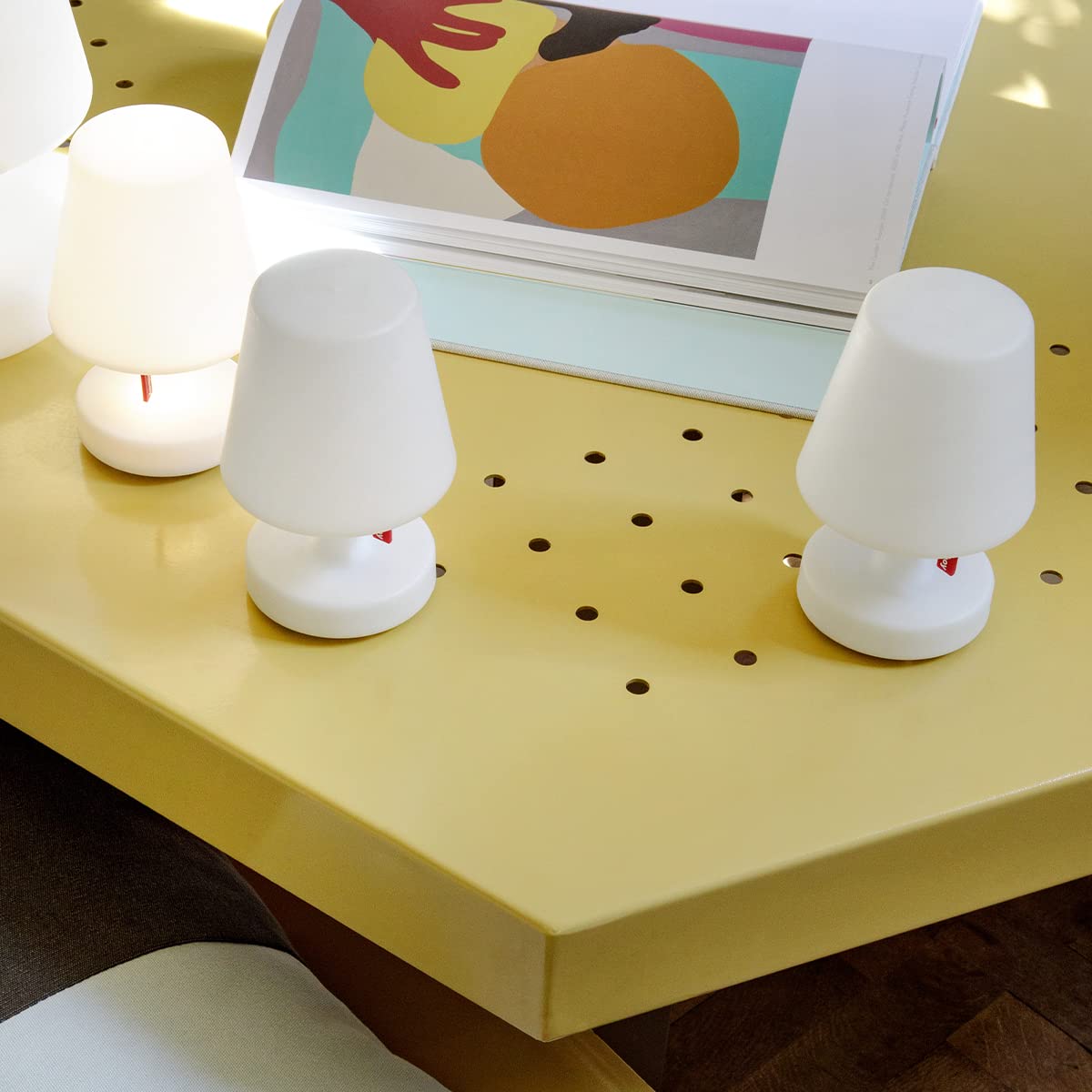Fatboy Edison the Mini Lampada Tavolo Bianca Set 3 Pz LED