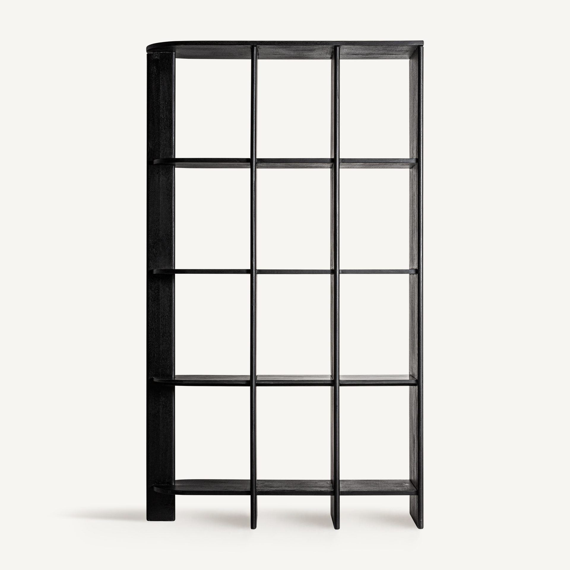 Bambua Nara libreria in mango nero 120 cm
