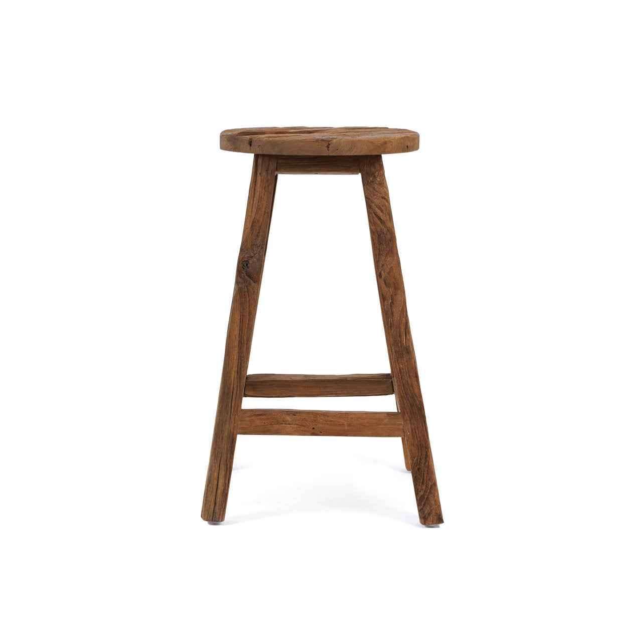 Bambua Shibori Sgabello Bar Natural Legno Teak