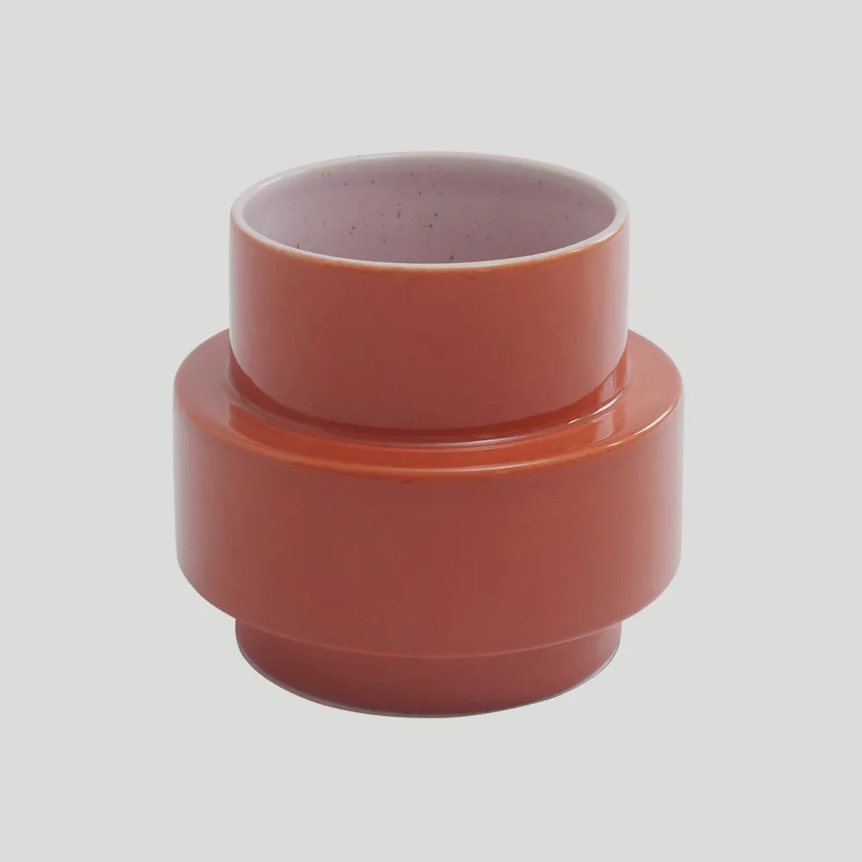 Acapulco Design Los Floreros Cenote vaso ceramica arancione