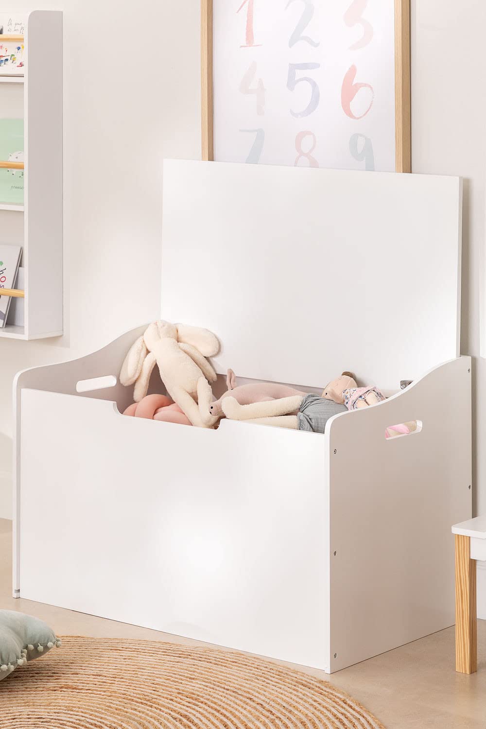 Sklum Ryder Kids baule giocattoli bianco MDF