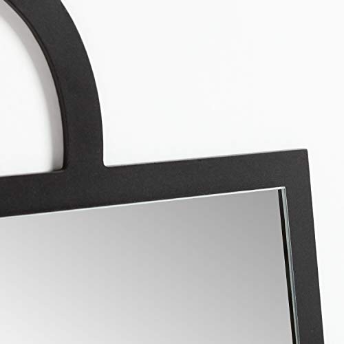 Sklum Calen specchio rettangolare MDF nero 69x59 cm