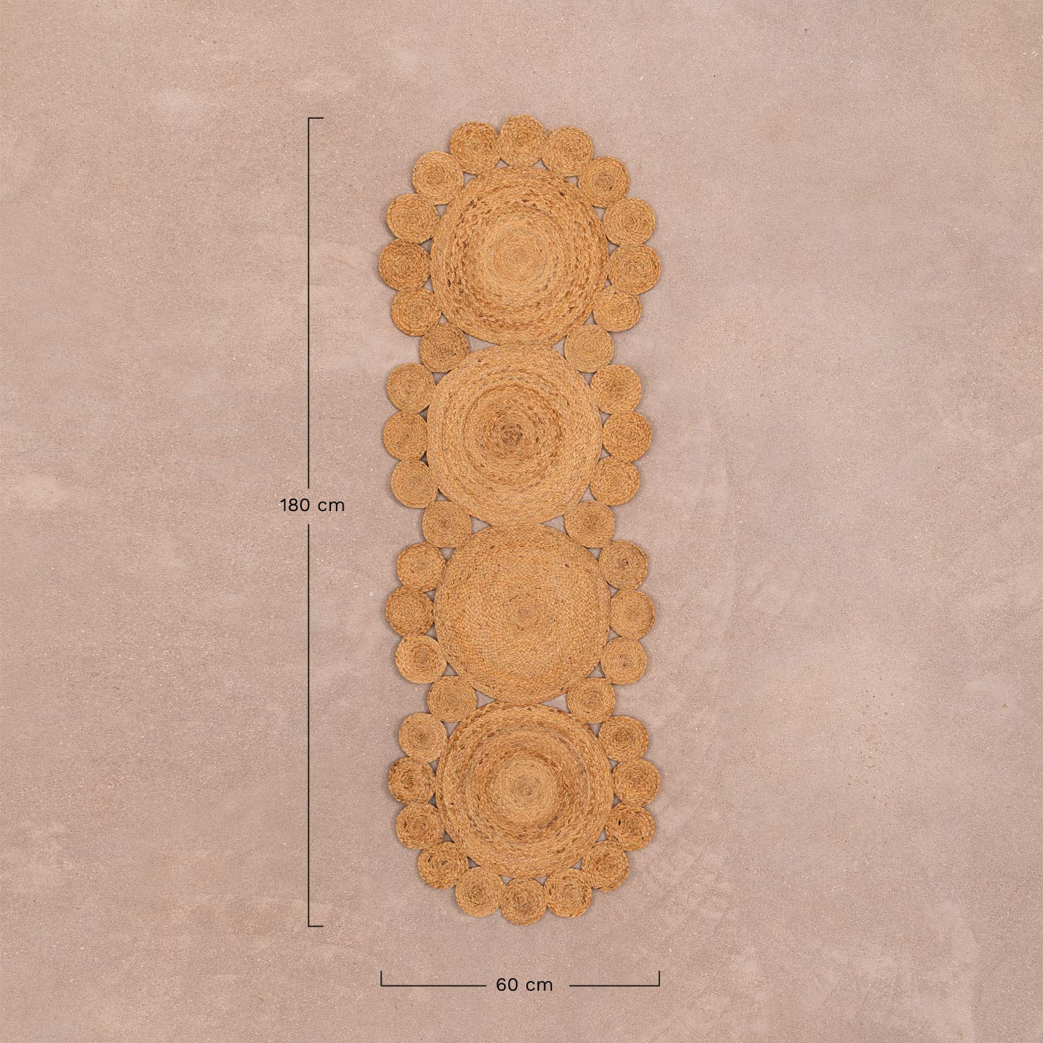 Sklum Otilie Yute tappeto 180x60 cm juta passerella