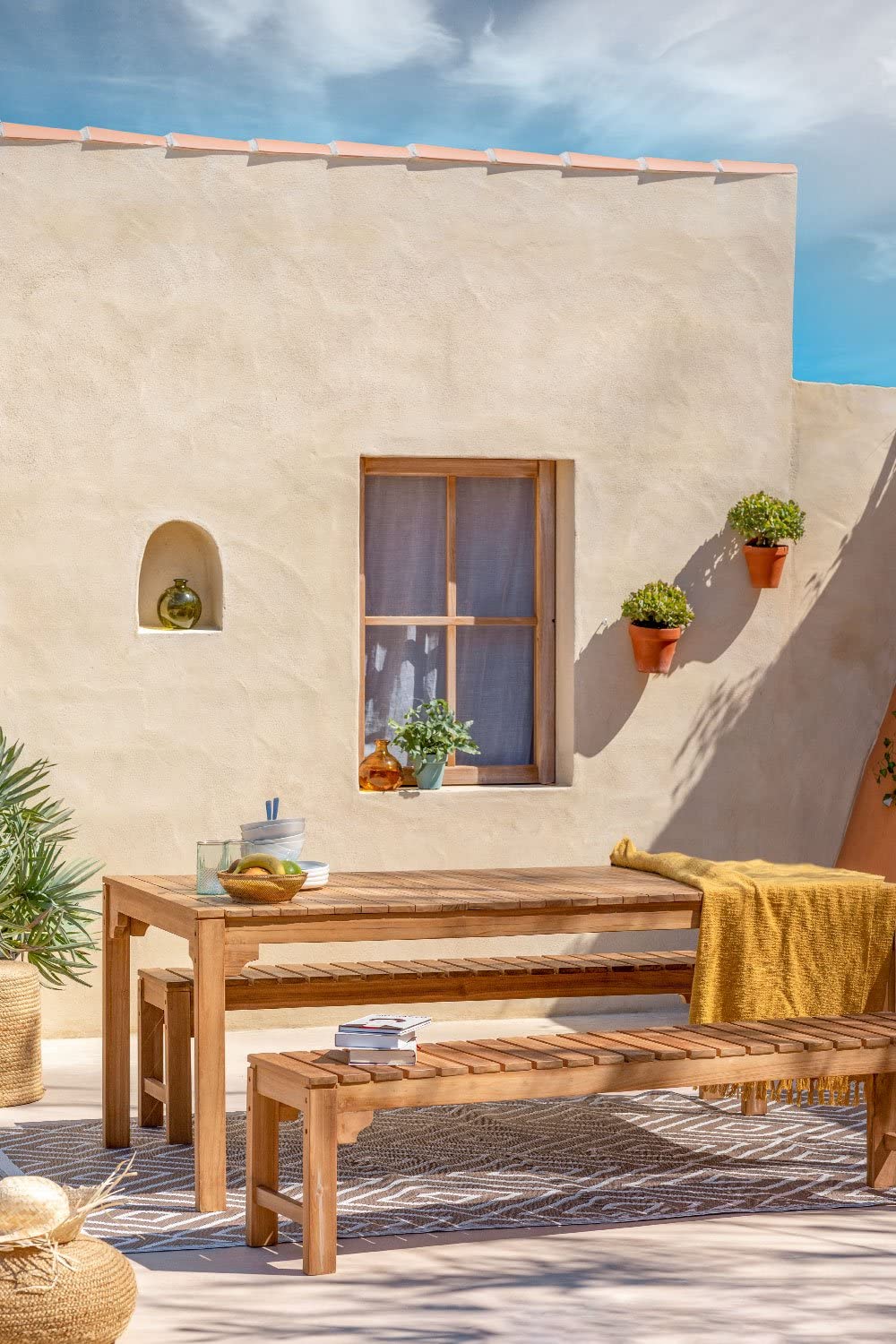 Sklum Donal Set Giardino Teak 8 Posti da Esterno