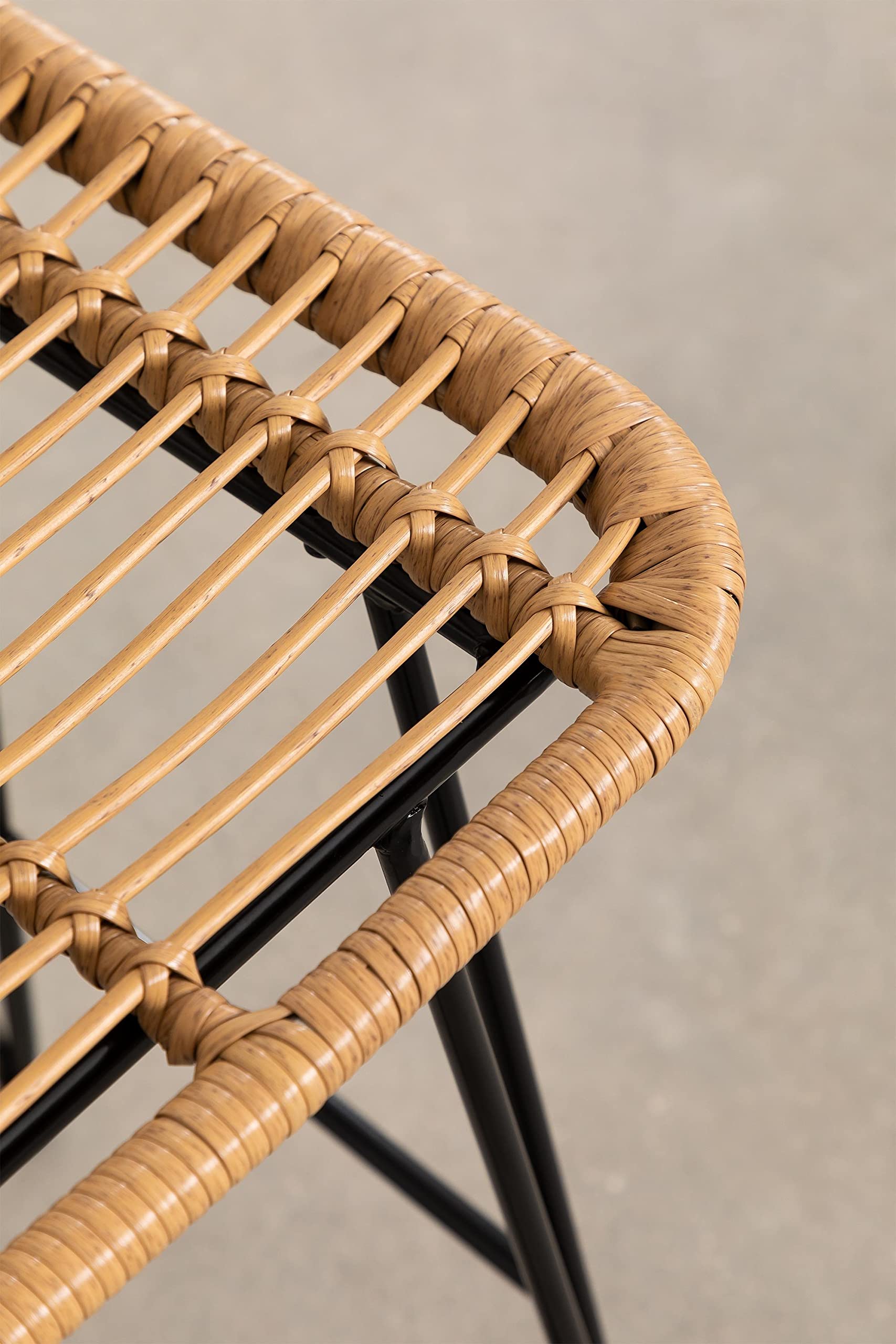 Sklum Meibel sgabello alto giardino rattan 85,5 cm