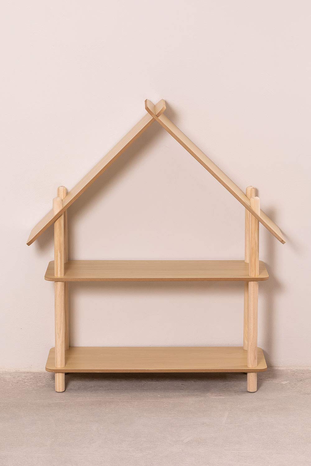 Sklum Zita Kids Mensola Legno 2 Ripiani Naturale