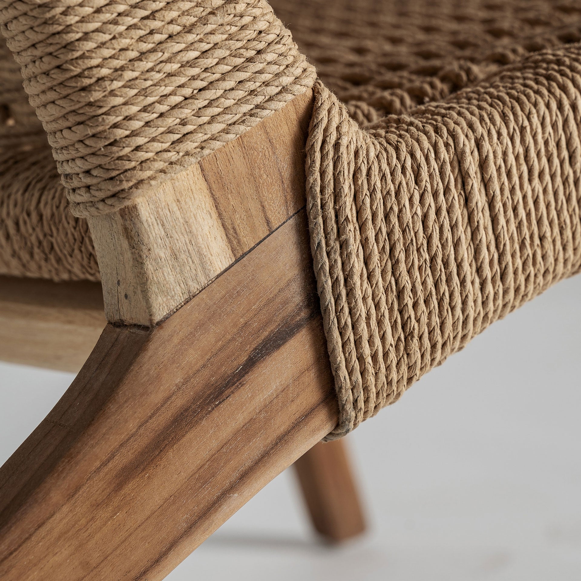Bambua Vaduz poltrona lounge teak naturale