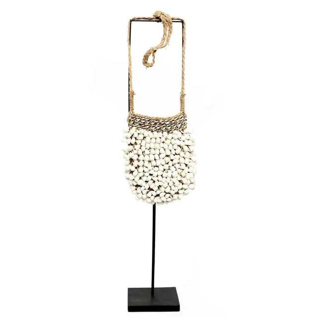 Bambua Shell Purse borsa decorativa conchiglie con stand