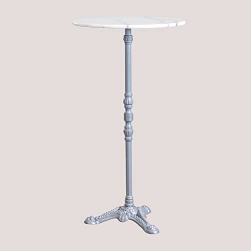 Sklum Moka tavolo bar alto tondo Ø60 grigio marmo