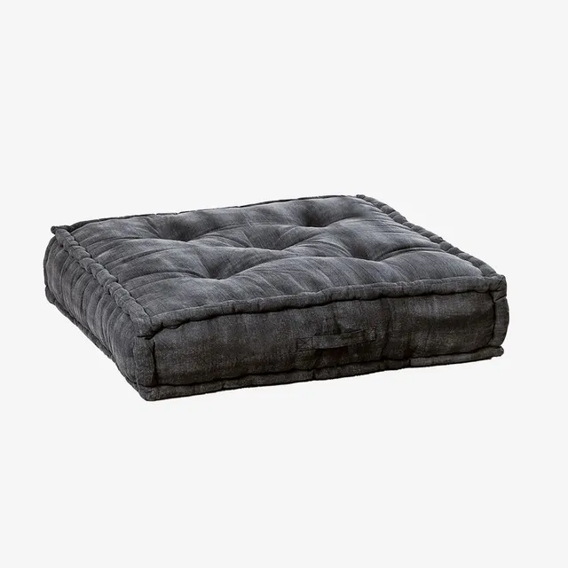 Sklum Dhel Cuscino Divano in Cotone Grigio Grafite