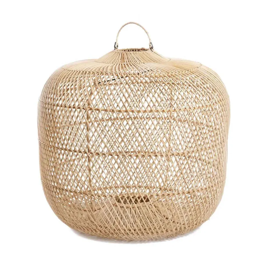 Bambua Batu Bolong lampada sospensione naturale M rattan