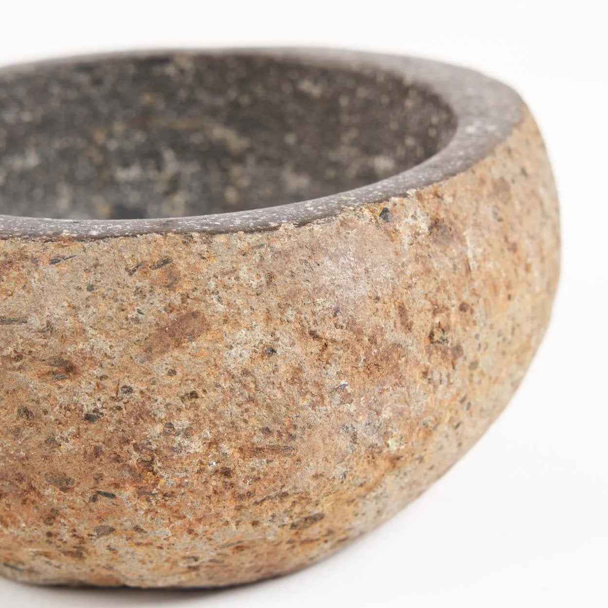 Bambua River Stone ciotola pietra nera M