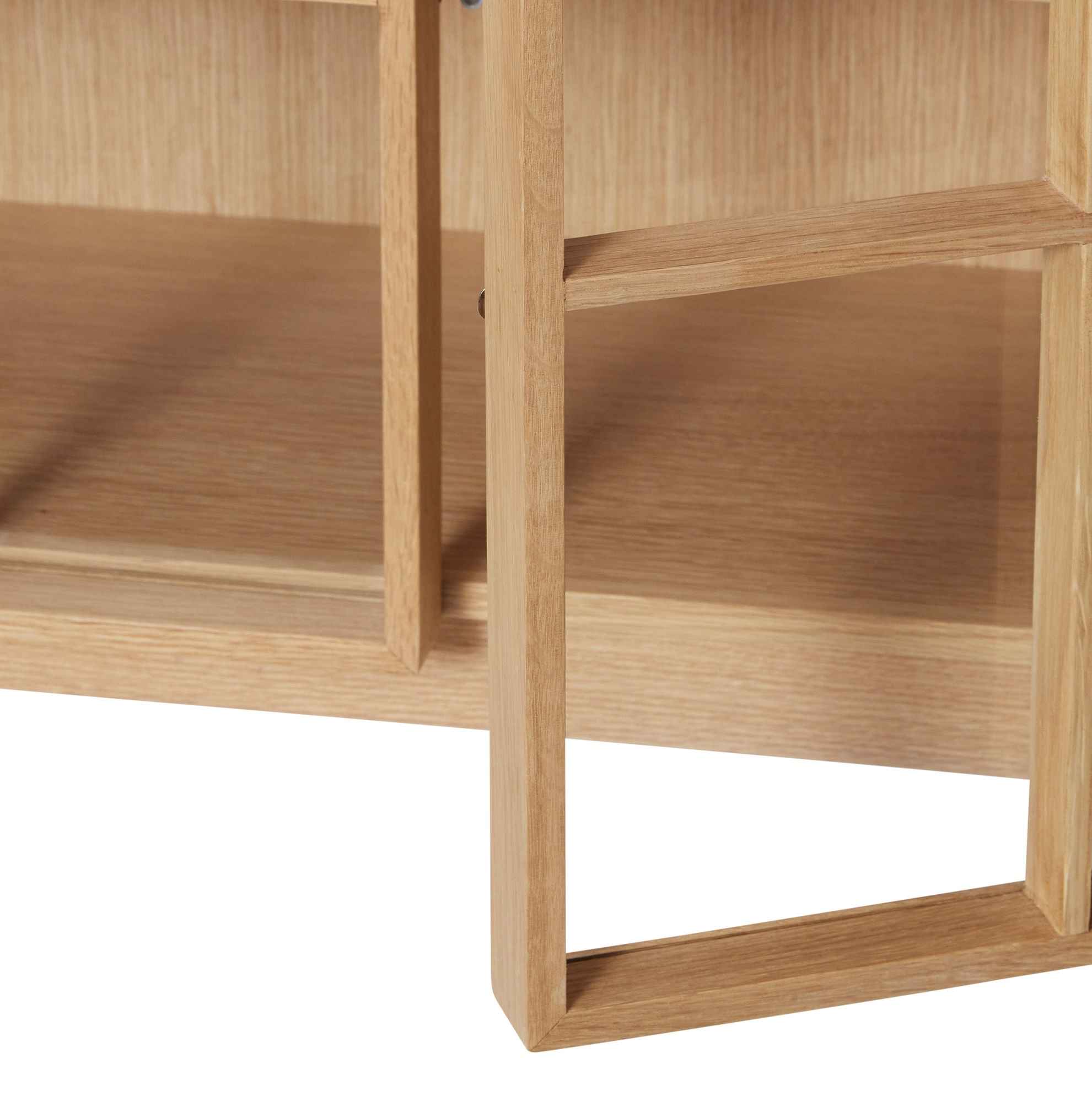 Bambua Shoji Wide Mobile Contenitore Naturale 100x35x90