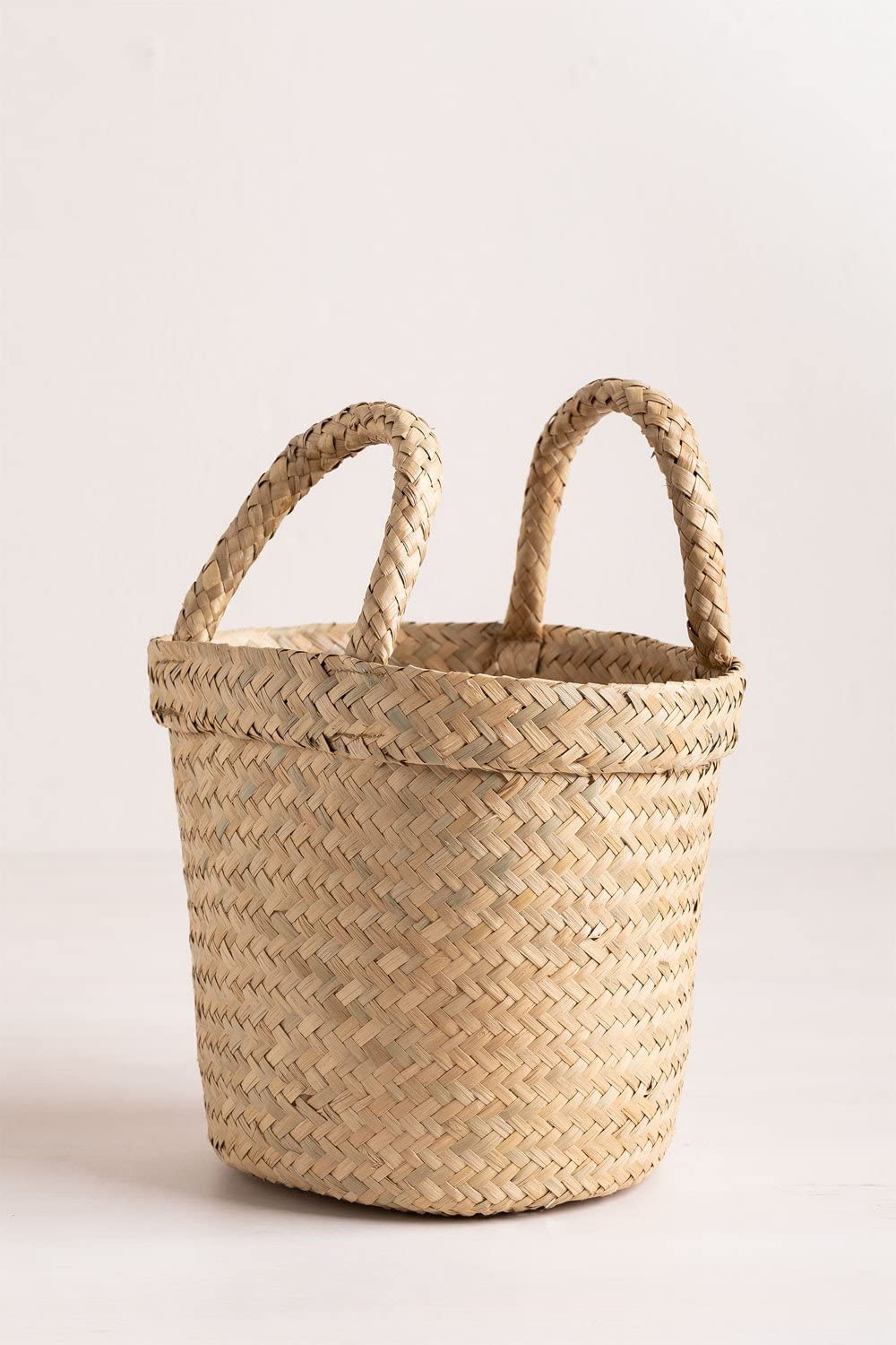 Sklum Holfo cestino portaoggetti seagrass con maniglie