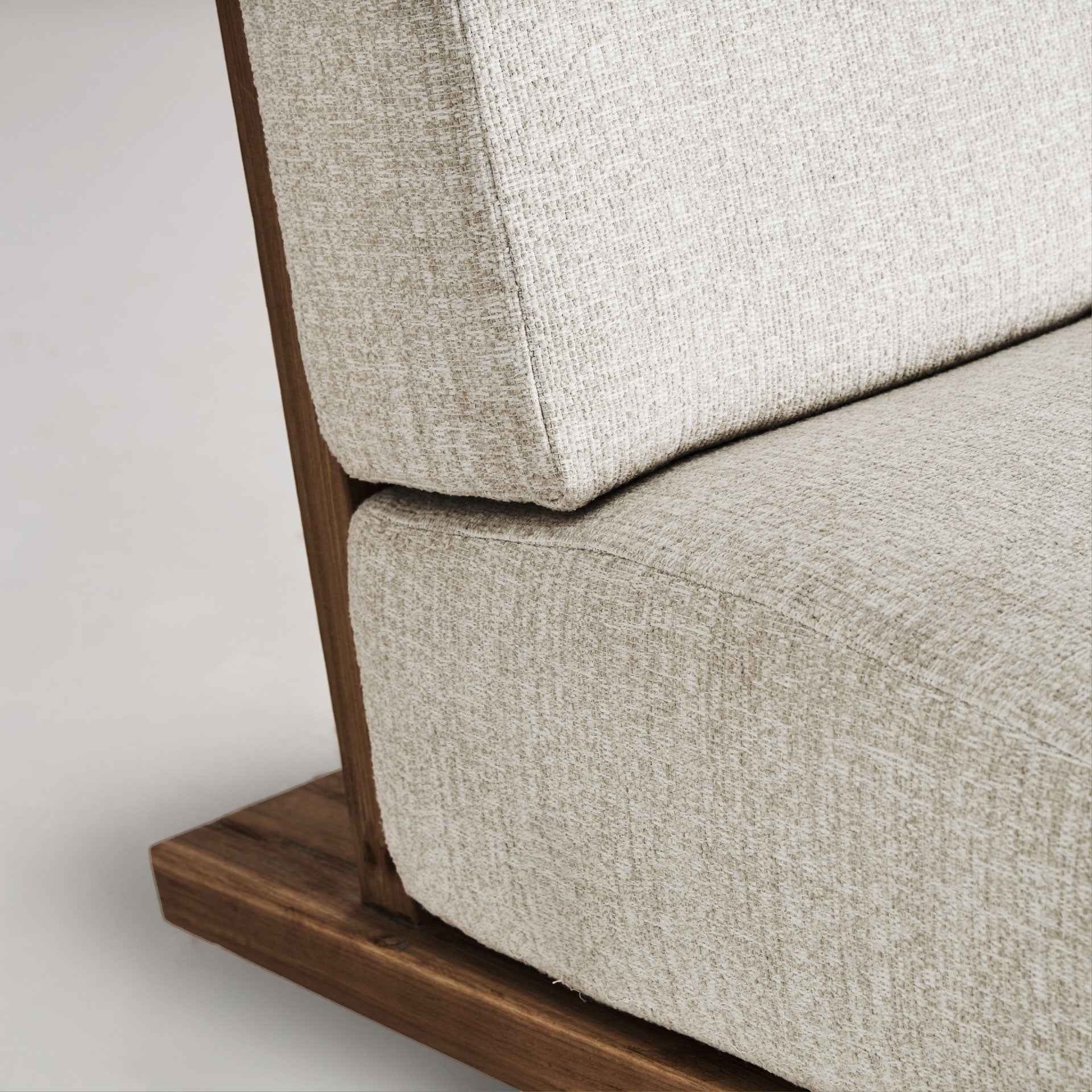 Bambua Pure Divano da Esterno Teak 3 Cuscini