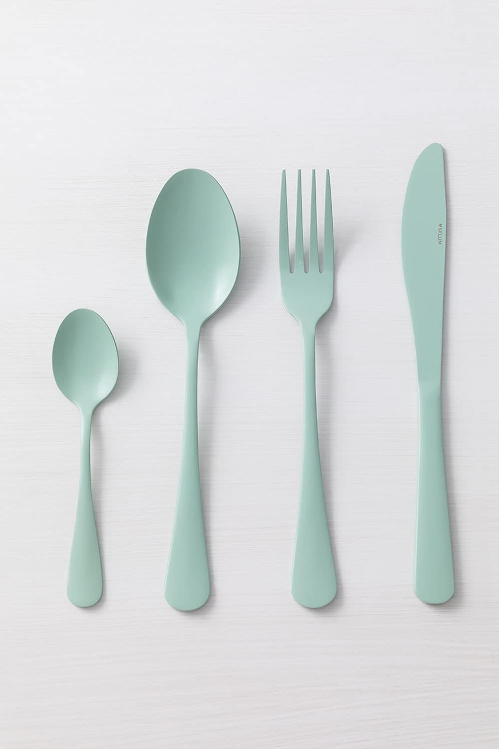 Sklum Artica set posate 16 pezzi verde acquamarina