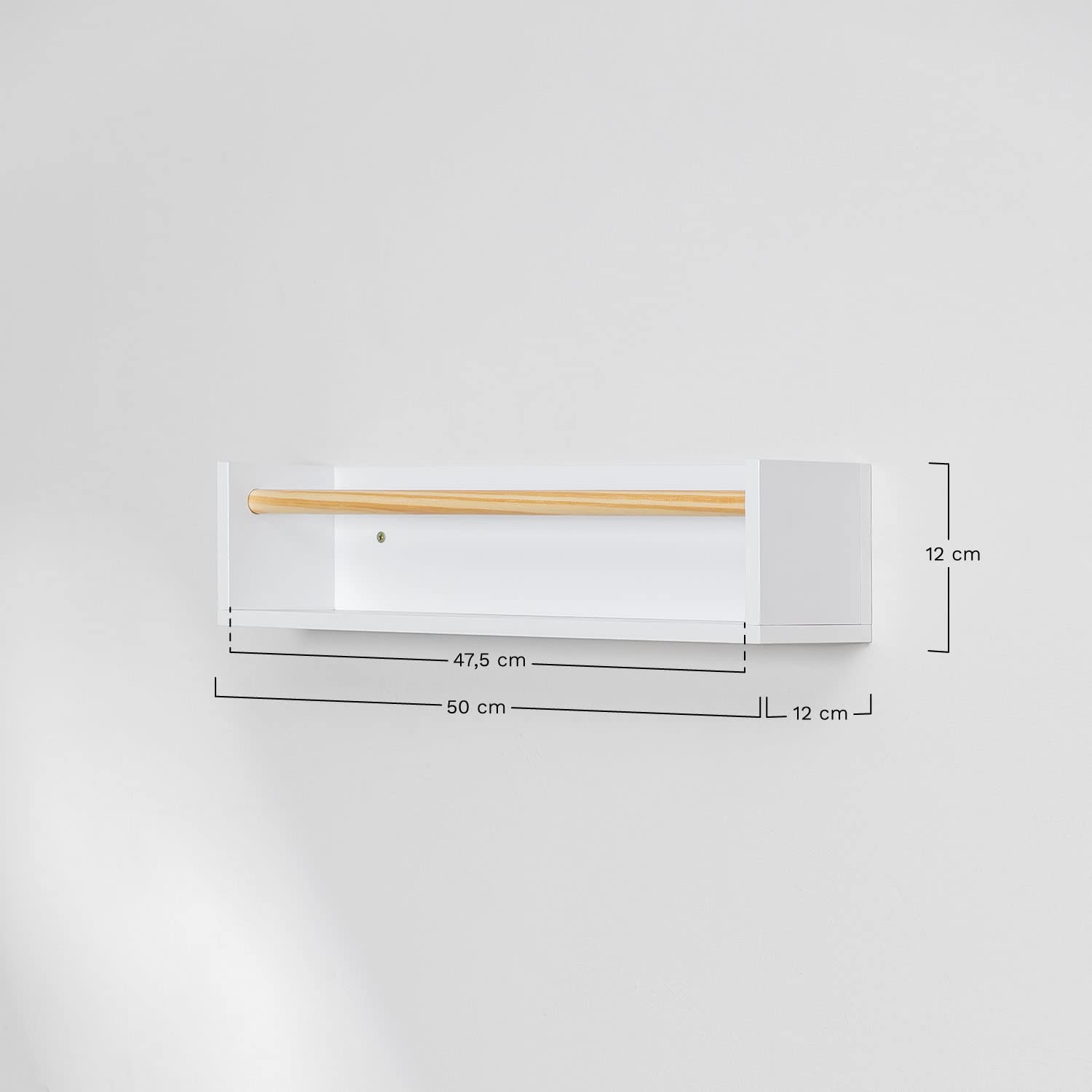 Sklum Tom Kids mensola parete 50 cm in MDF