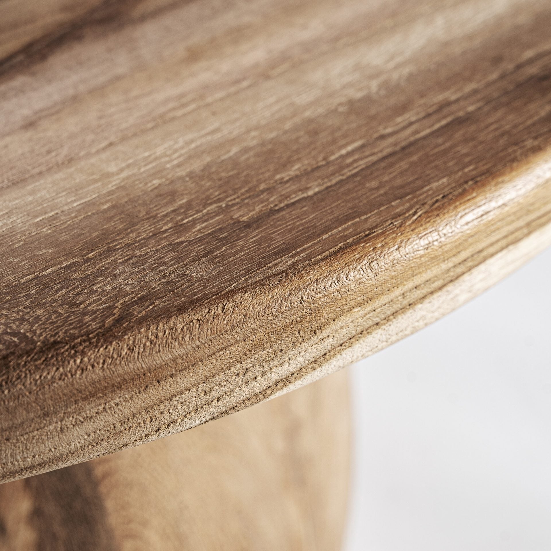 Bambua Erloy tavolino rotondo in teak di recupero