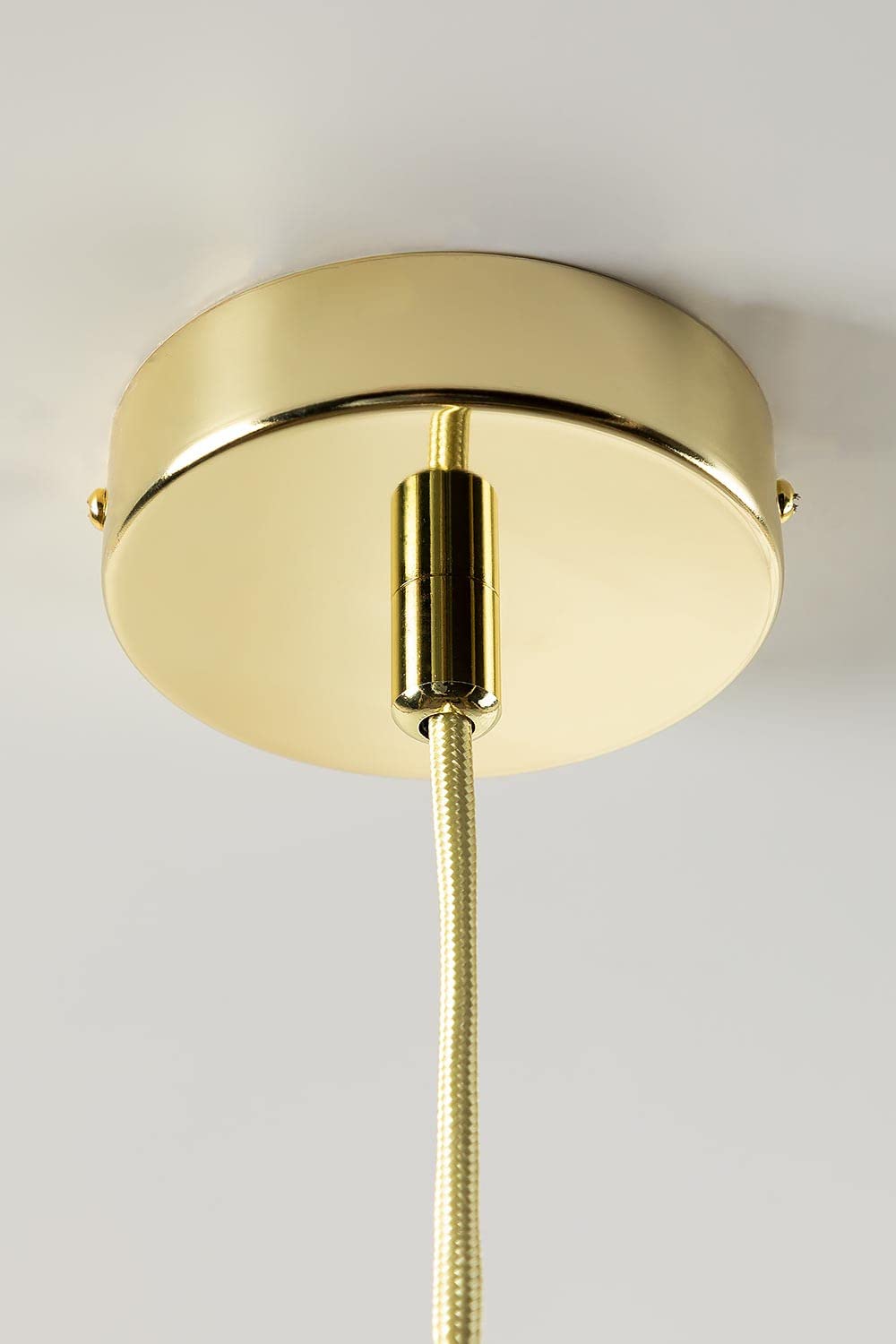 Sklum Thor lampada a sospensione oro in legno e acciaio