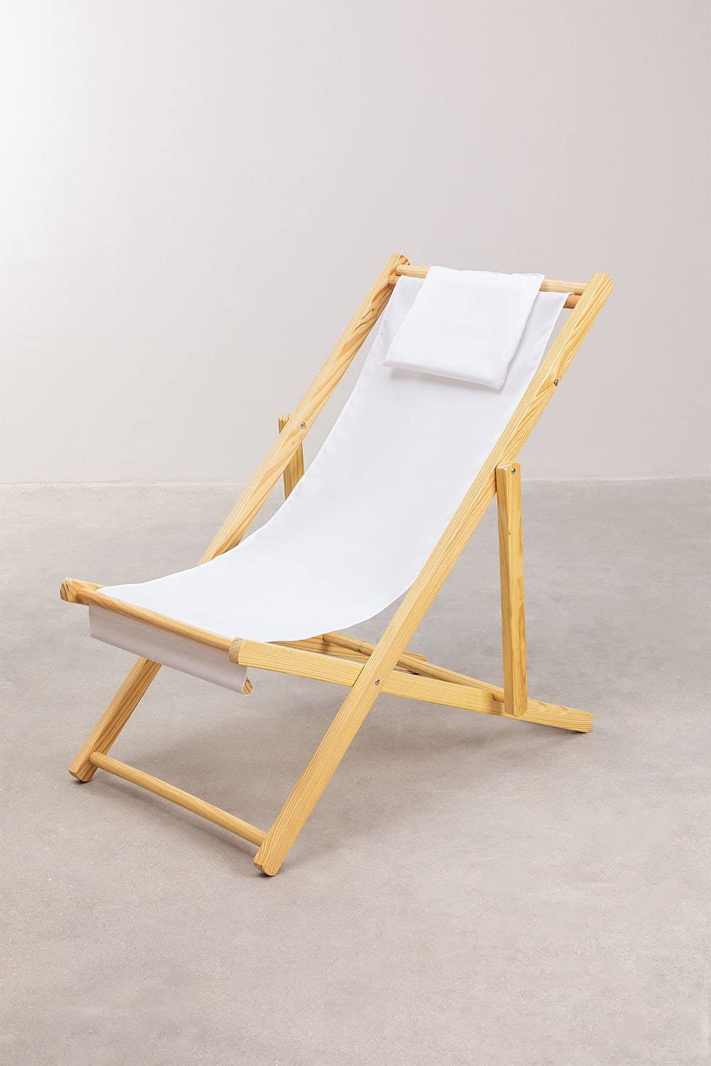 Sklum Dalma sdraio pieghevole legno bianco