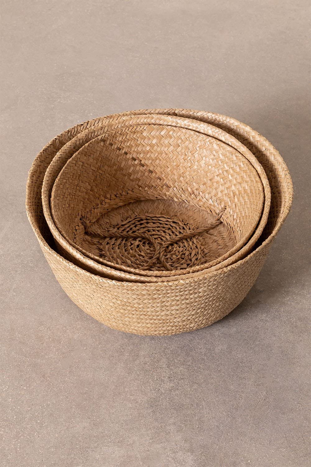 Sklum Kahs Cesta in Giunco 45 x 40 cm Naturale