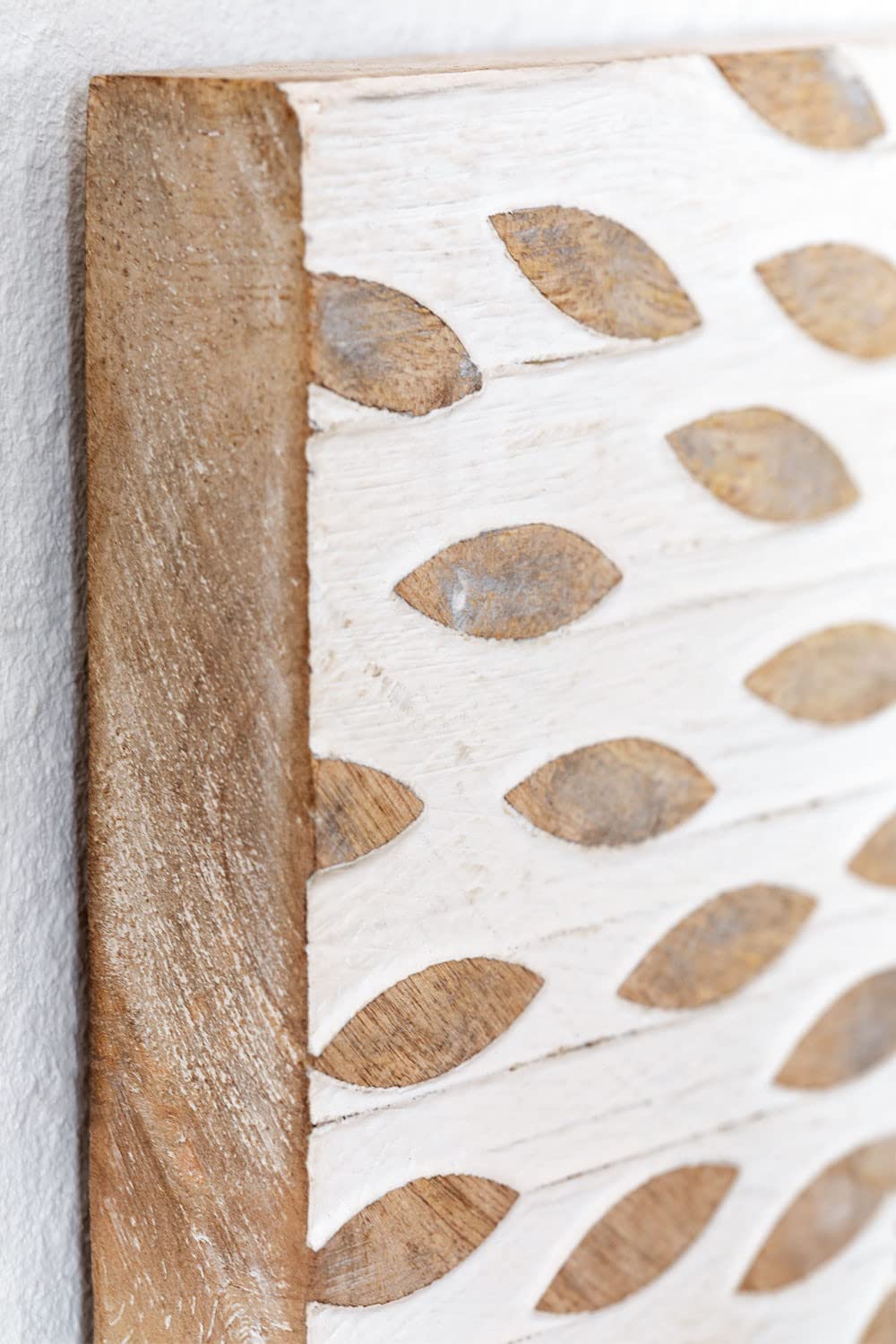 Sklum Kedia Appendiabiti Parete Legno Mango Bianco