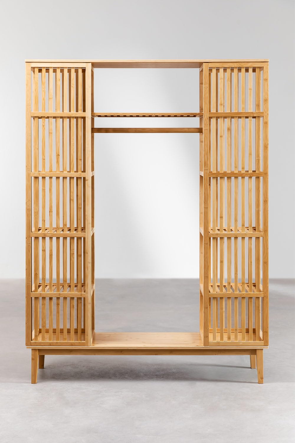 Sklum Albin armadio aperto bambù 140 cm naturale