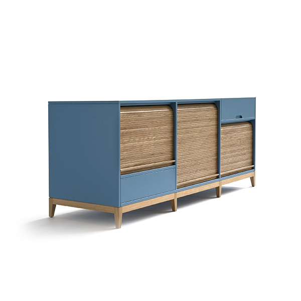 Colé Tapparelle credenza ante scorrevoli rovere