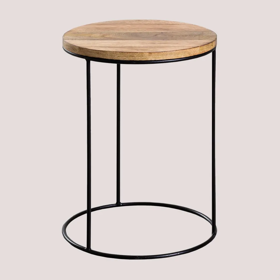 Sklum Tannam Mango Tavolino Rotondo Ø30 cm Legno