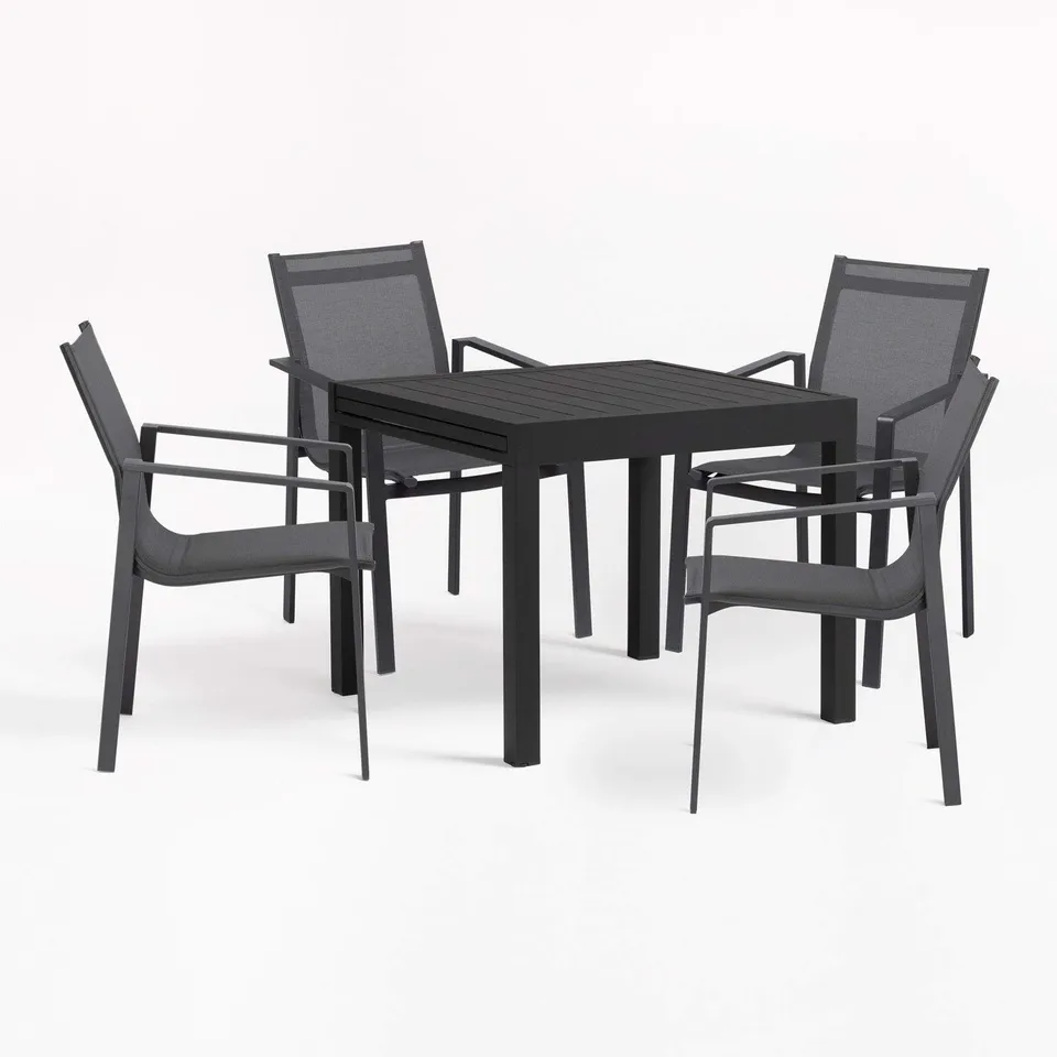 Sklum Starmi Eika Set da Esterno Allungabile 5 Pezzi Antracite