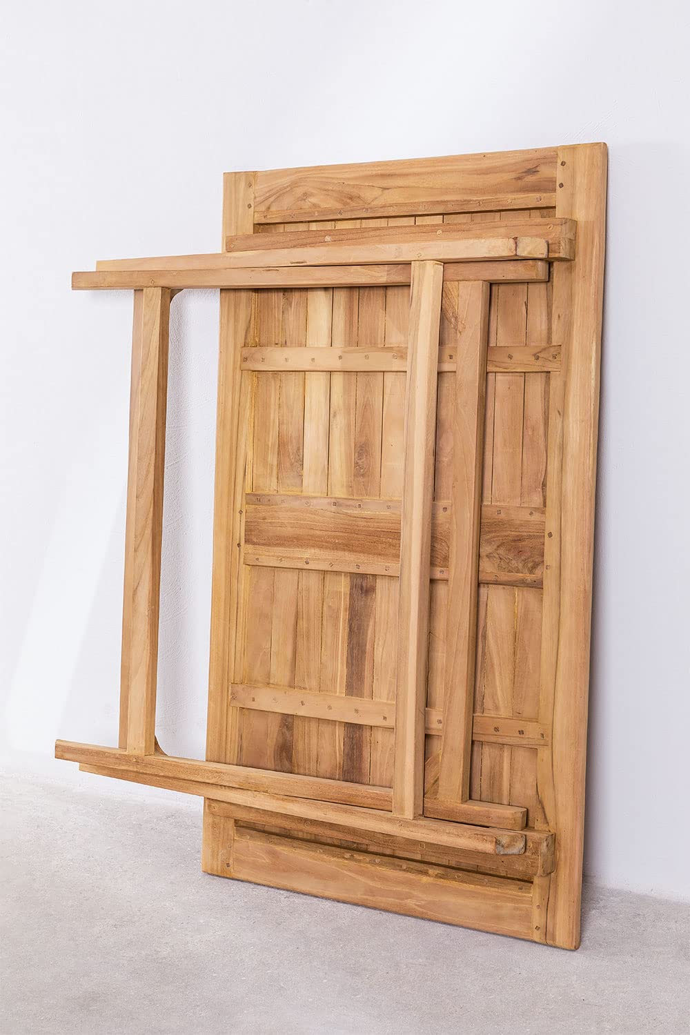 Sklum Pira Tavolo da Giardino 120x70 cm Pieghevole Teak