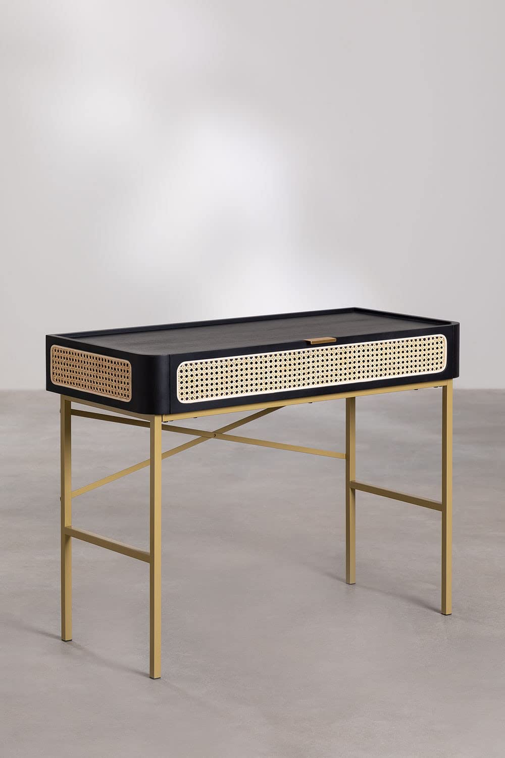 Sklum Enrick scrivania in legno nera 100 cm