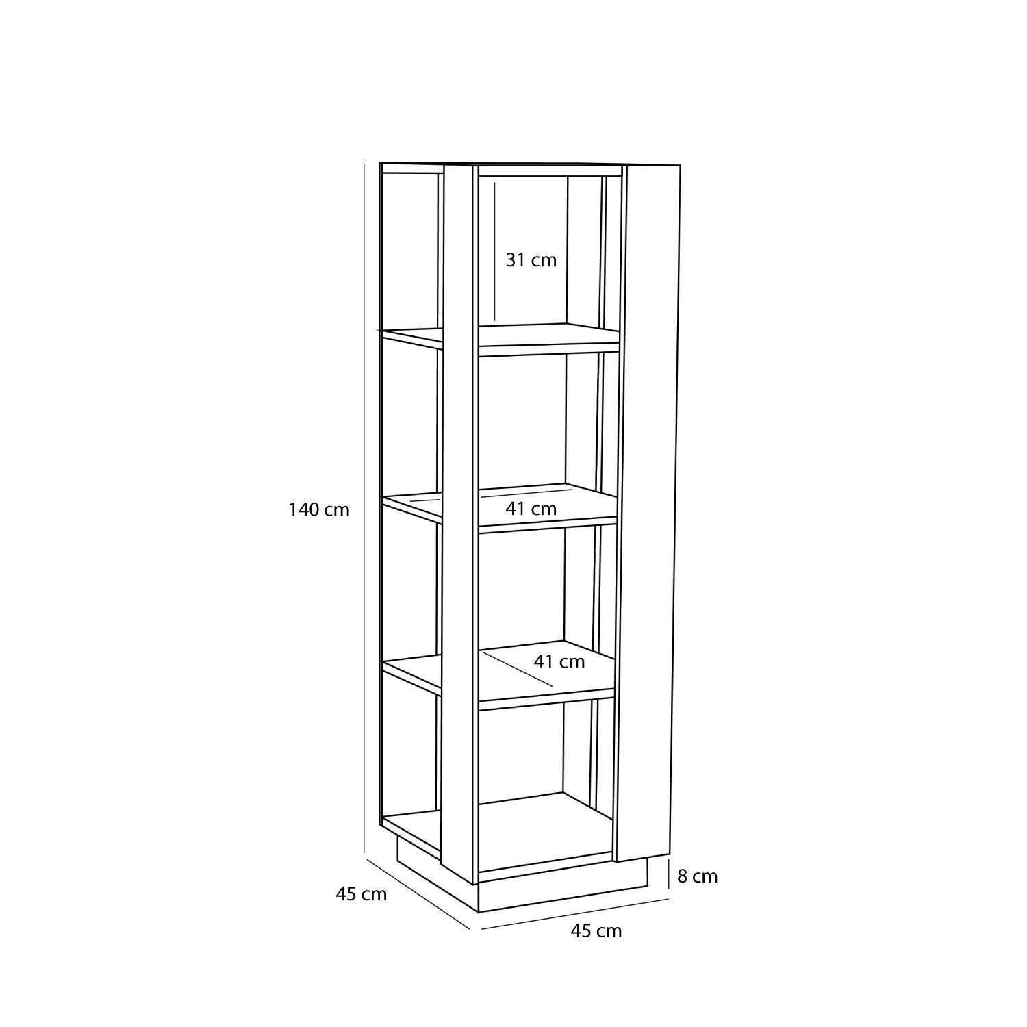 Bambua Merge scaffale libreria in rovere naturale