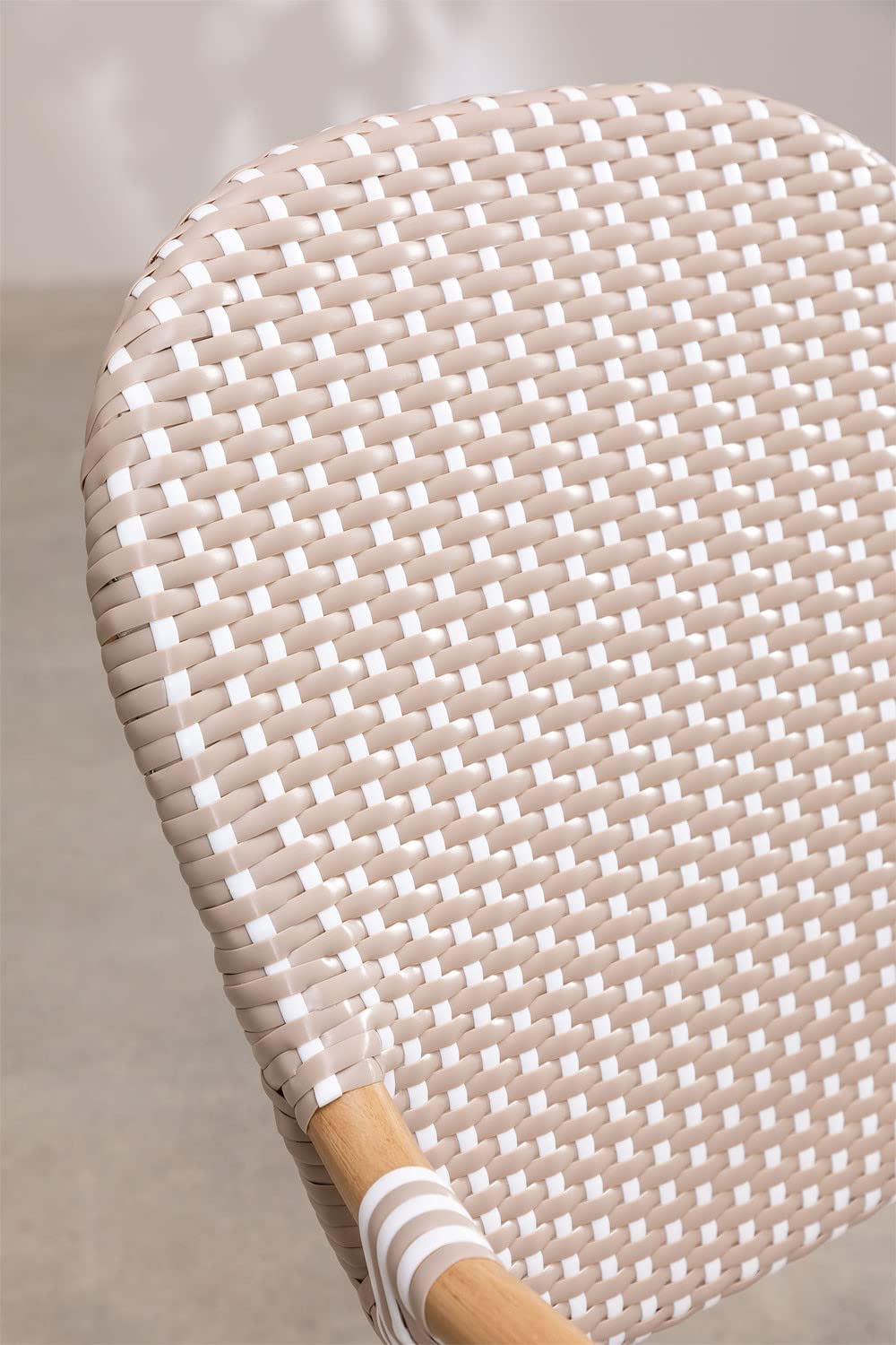 Sklum Alisa Bistro sedia rattan grigio talpa