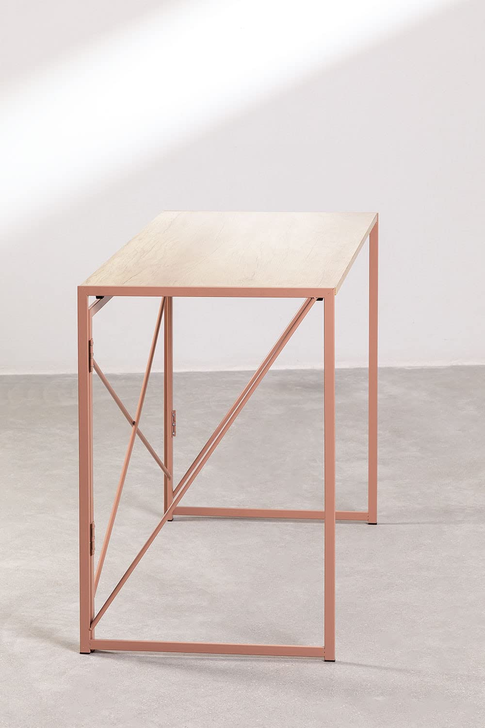 Sklum Andra Scrivania Pieghevole 100x50 cm in MDF e Metallo
