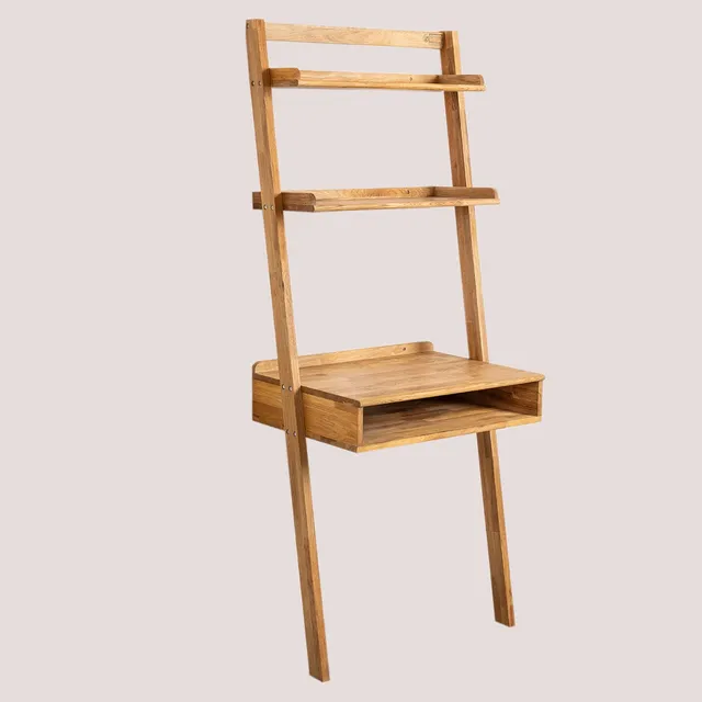 Sklum Zina Style scrivania legno quercia con ripiani