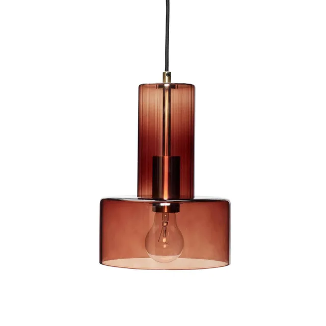 Bambua Ripple Amber lampada a soffitto ambra