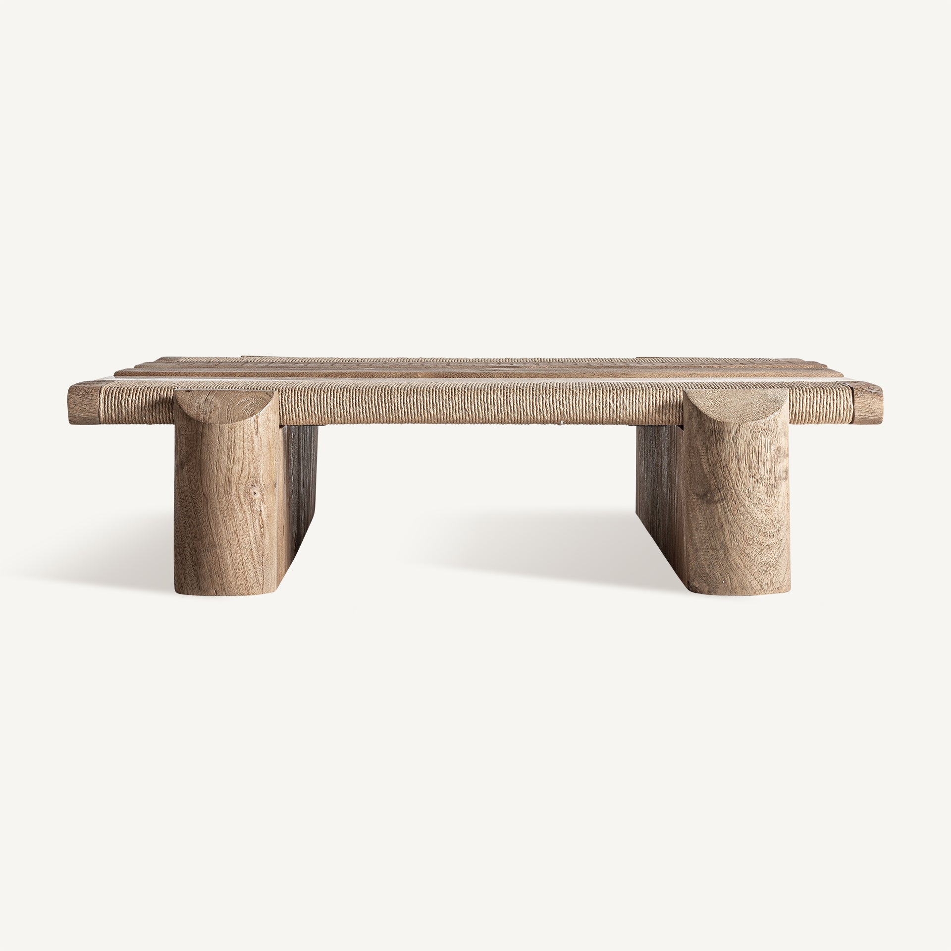 Bambua Jacquard Tavolino da Caffè Basso in Legno Mango