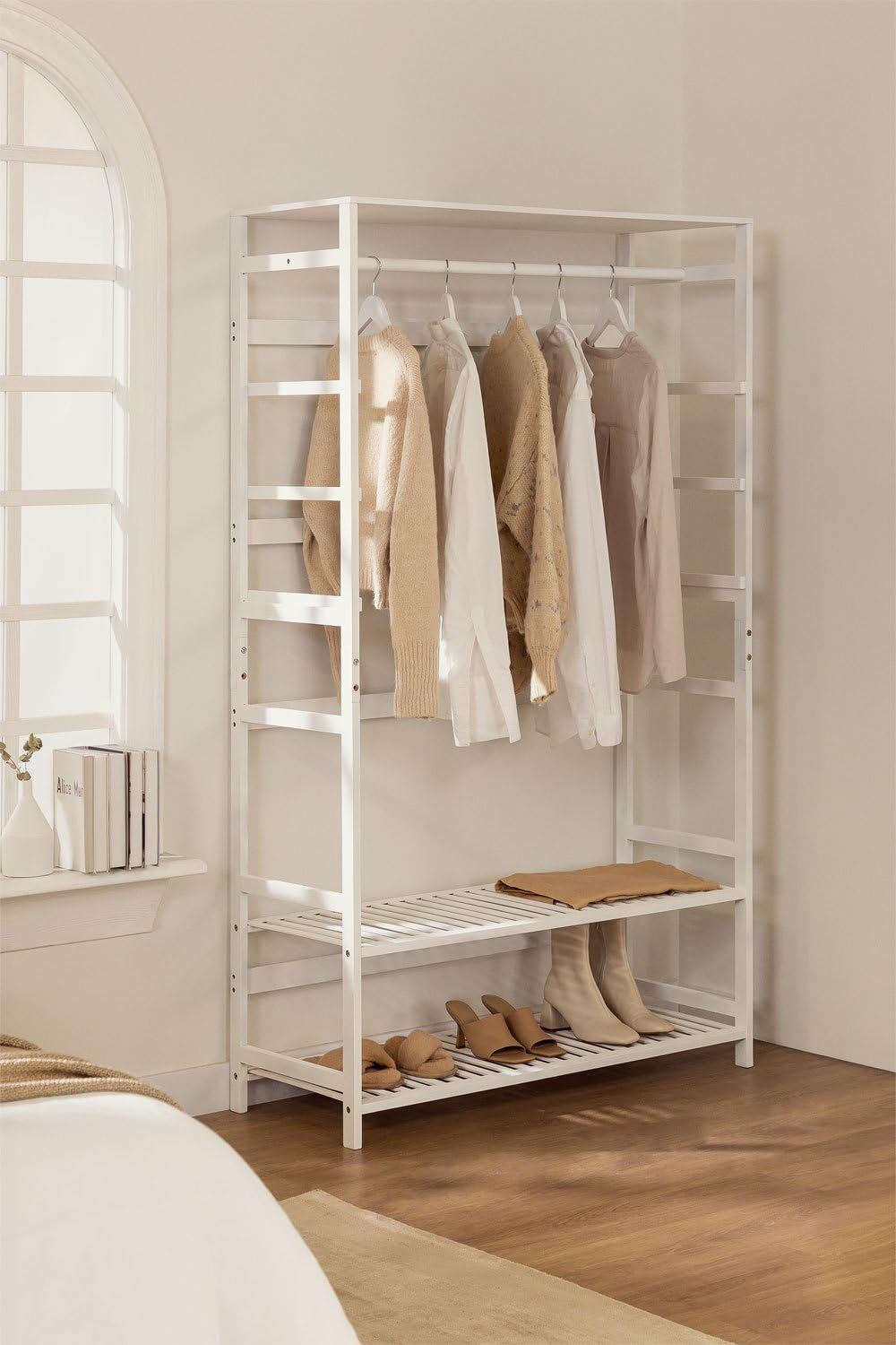 Sklum Krauford armadio aperto in bambù 104 cm
