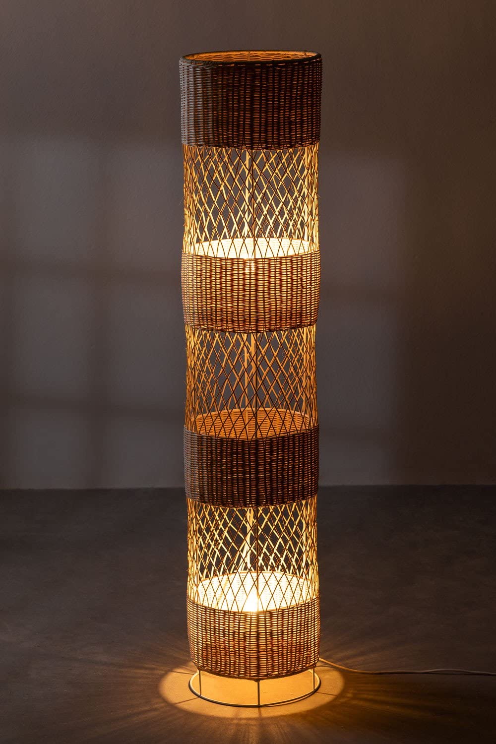 Sklum Estid piantana rattan naturale 121 cm