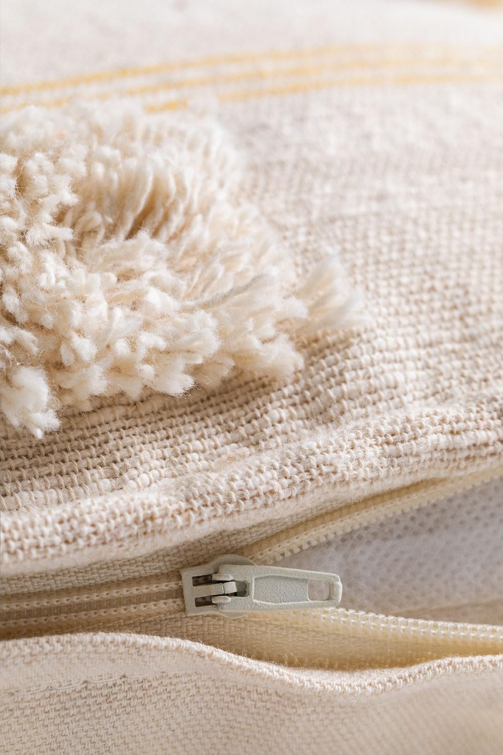 Sklum Yolu cuscino in cotone 40x40 cm naturale