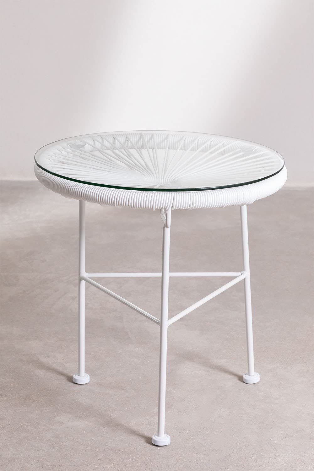 Sklum New Acapulco White tavolino bianco Ø44 cm