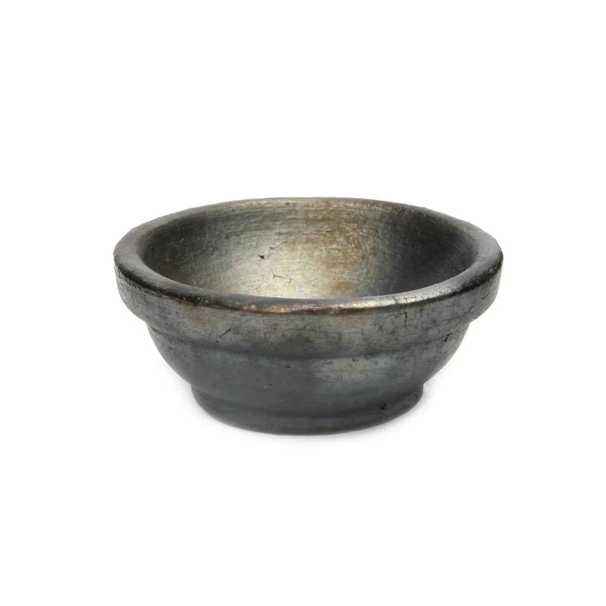 Bambua Burned Ciotola Terracotta Nera XS