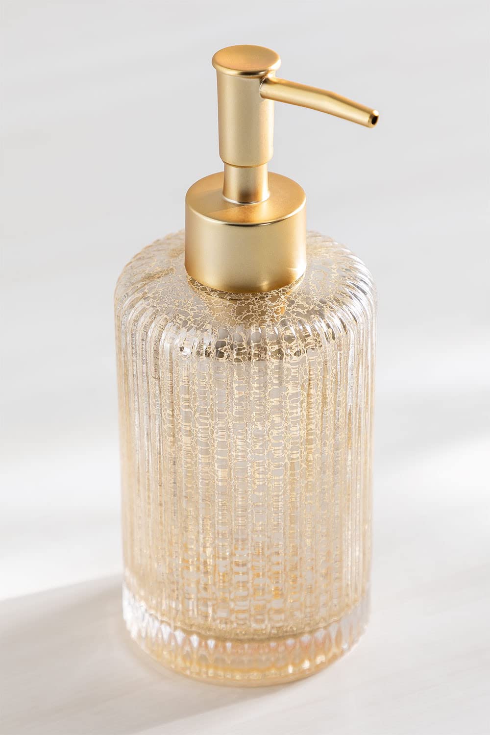 Sklum Melyba dispenser sapone vetro giallo oro