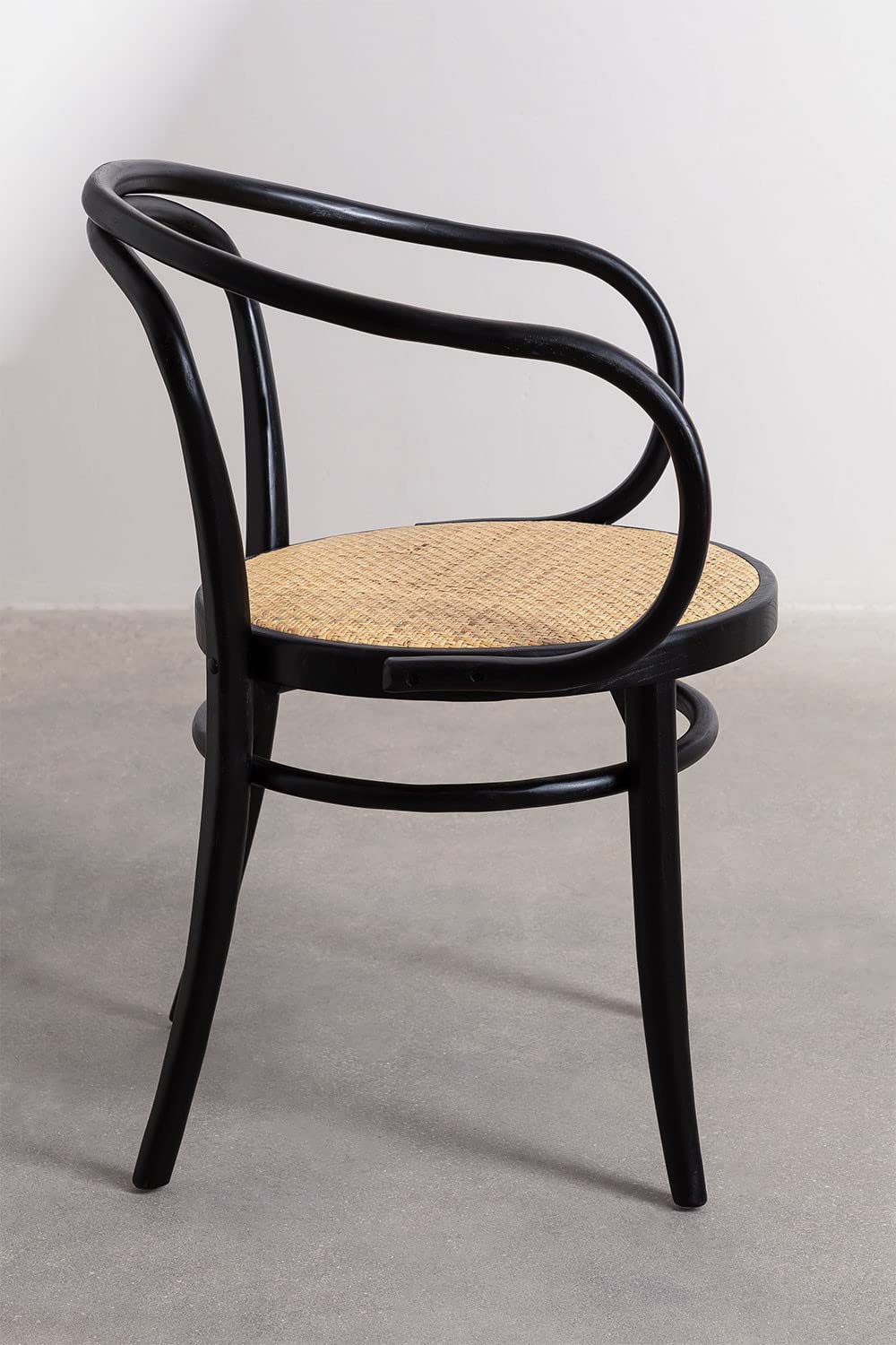 Sklum Tone Vintage sedia legno olmo nero liscio