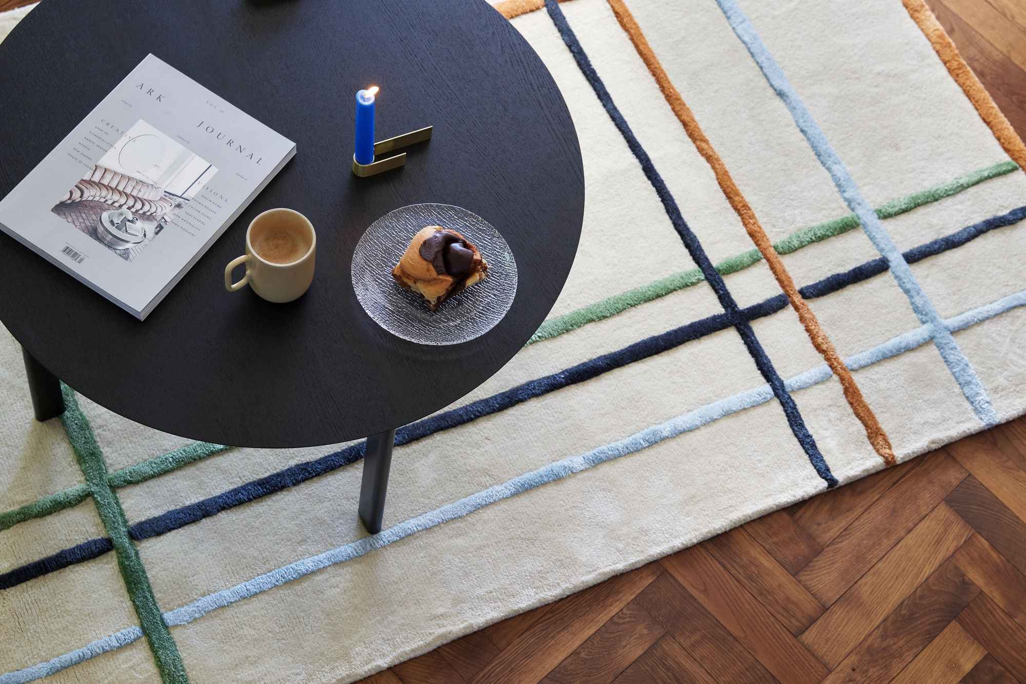 Bambua Fluffy Rug tappeto beige 120x180