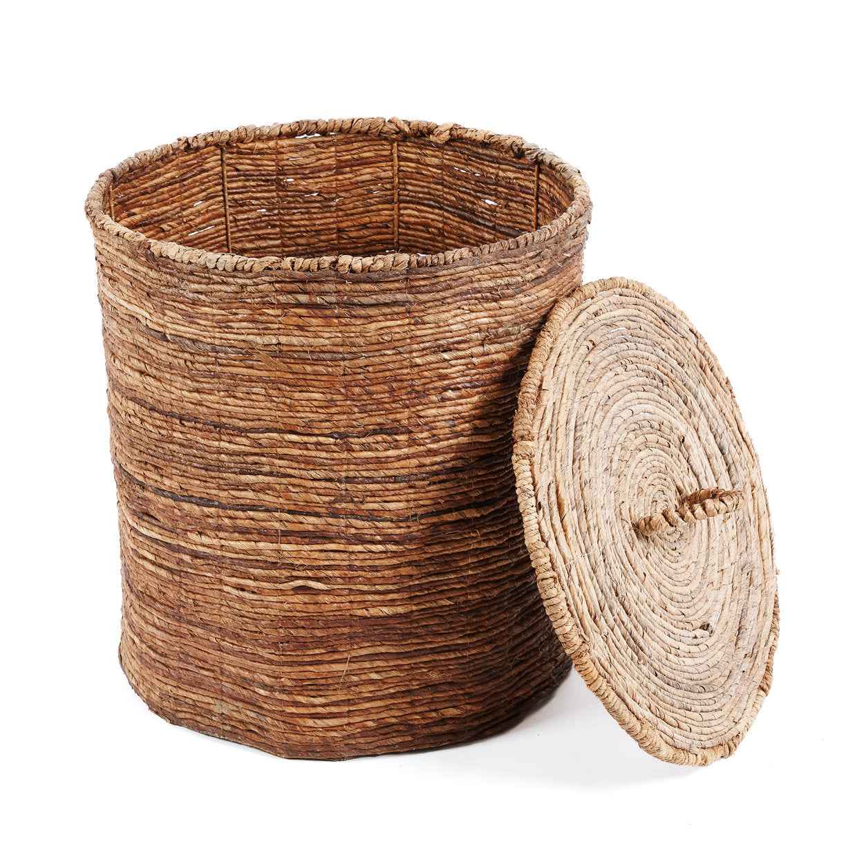 Bambua Chingon cesti foglia banana naturale M set 2 pezzi