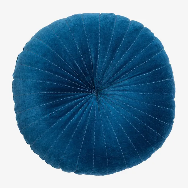 Sklum Rani Blu cuscino rotondo in velluto Ø41 cm
