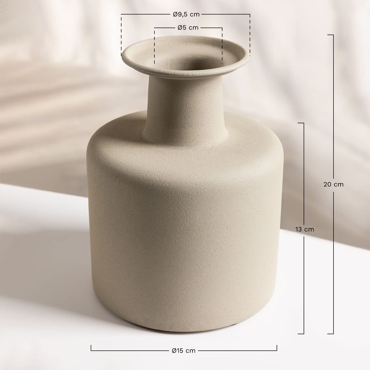 Sklum Baus vaso decorativo ferro marrone grano