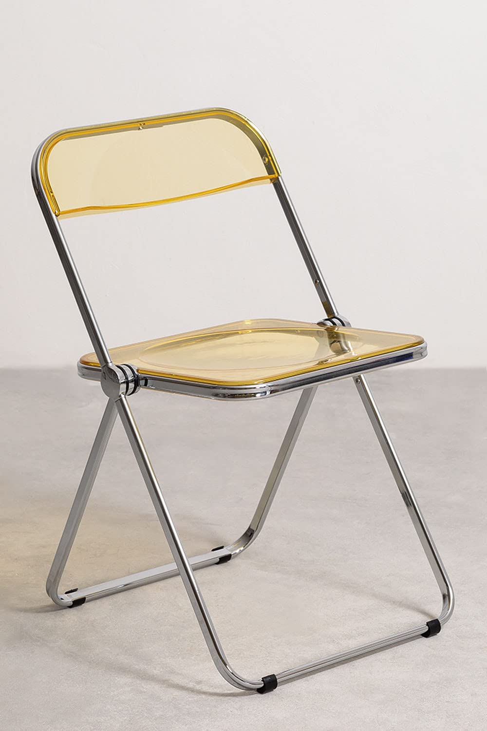 Sklum Kepko sedia pieghevole giallo affumicato metallo